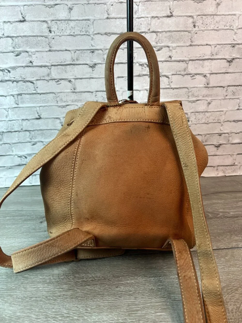 Vintage coach made in Italy drawstring backpack 4938